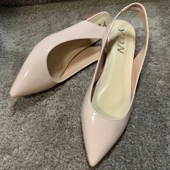 YDN Shoes - YDN Women's Pointed Toe Slingback Ballet Flats Low